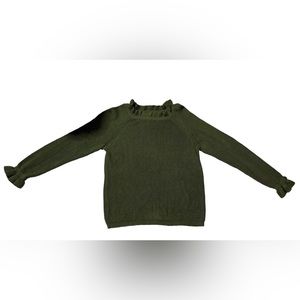 Hayden High Neck Ruffle Sweater. Size medium.